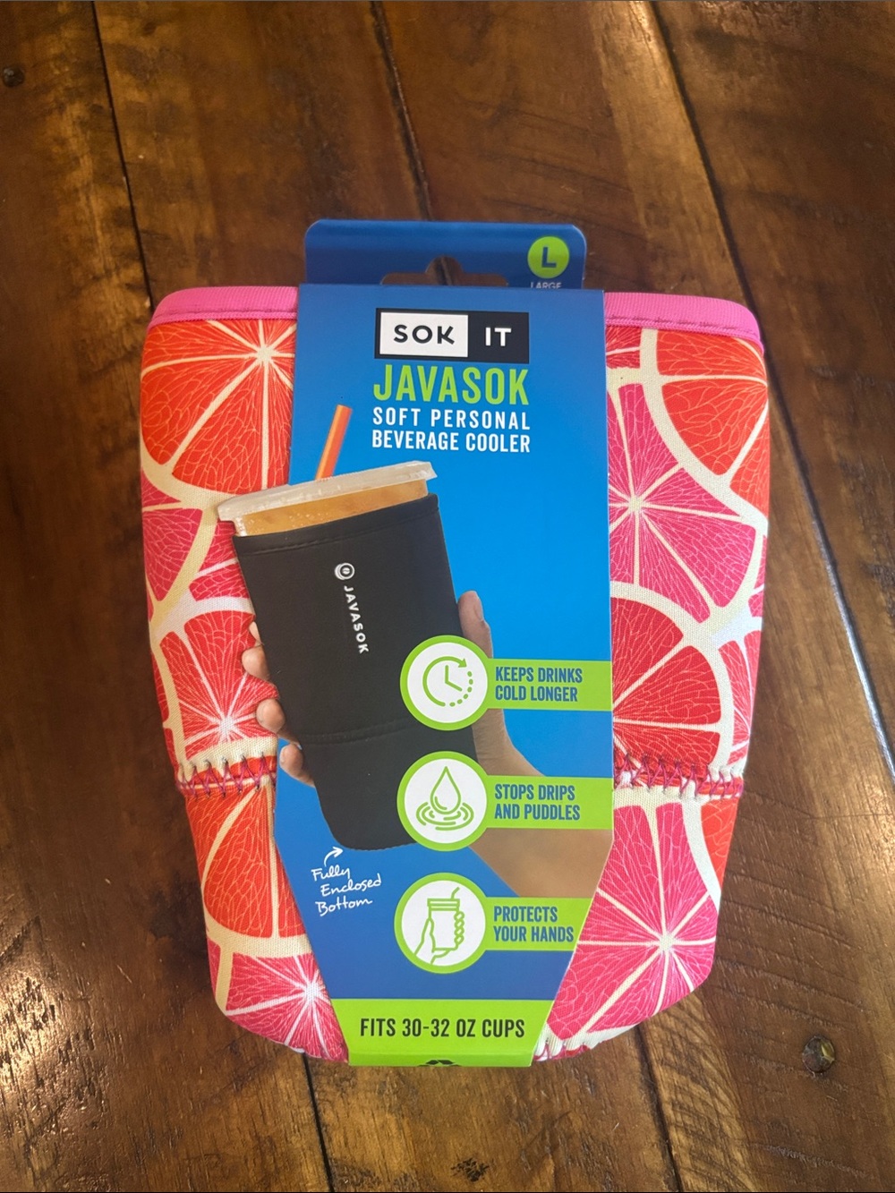Sok It Javasok Neoprene Beverage Cooler Sleeve - Sunshine Slices Large